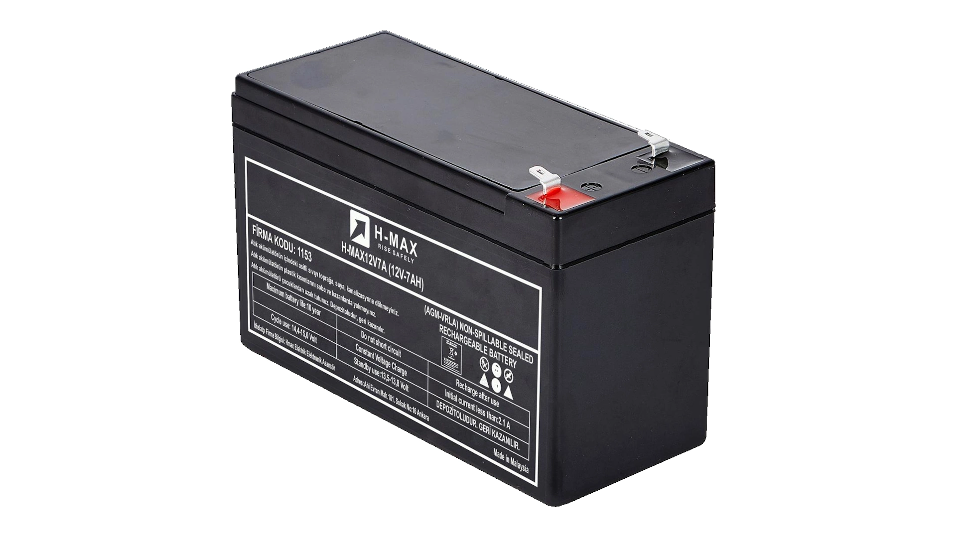 12V 9 Amper Kuru Akü